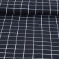 Preview: Baumwolljersey Quadrate Karolinien Squares schwarz weiß